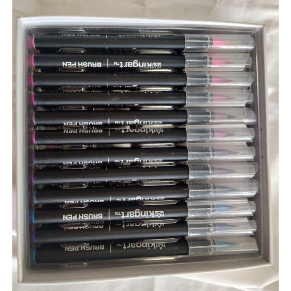 Kingart Pro Coloring Brush Pens Vivid Color Flexible Nylon Tip Artist Quality 48 - Picture 3 of 6